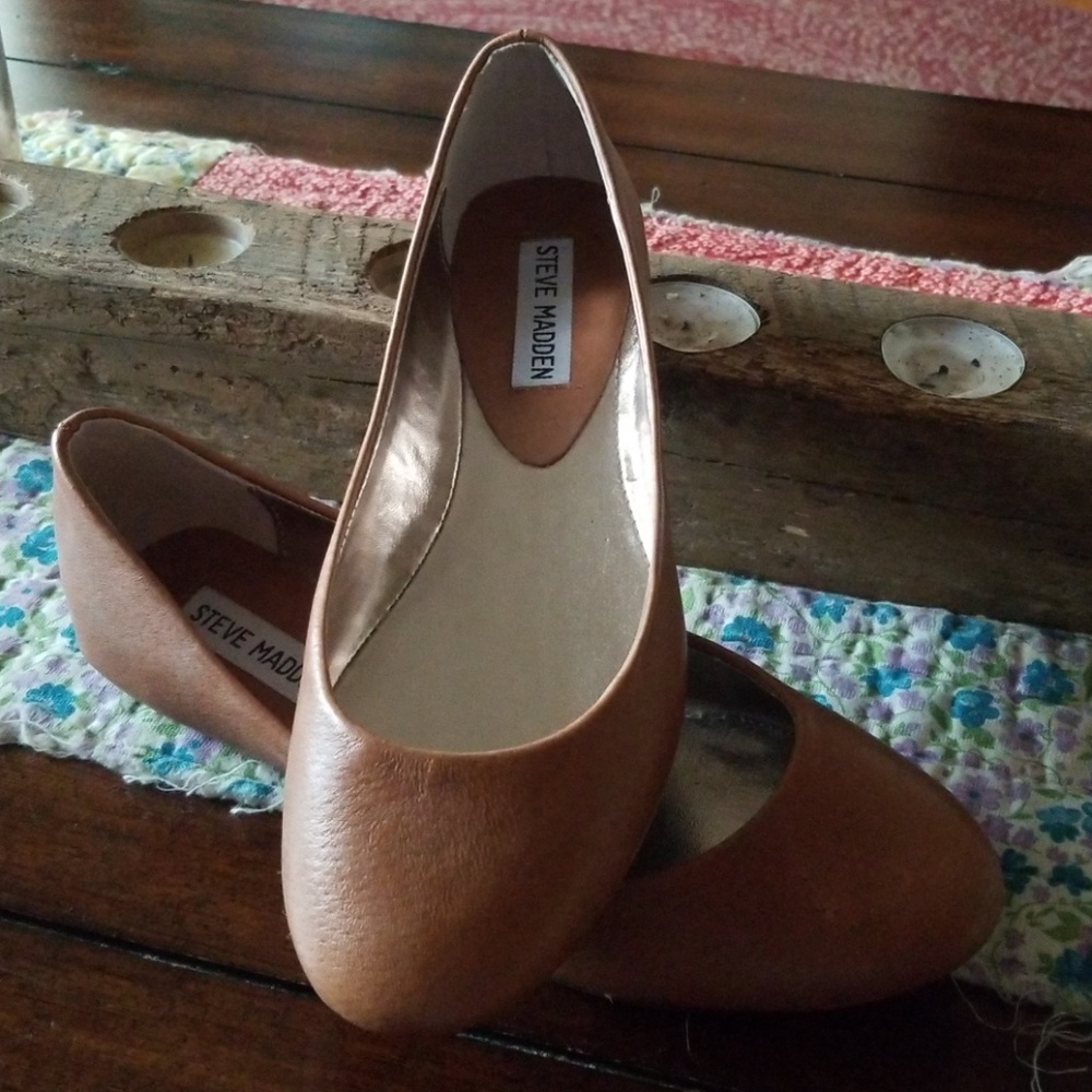 Steve Madden brown ballet flats